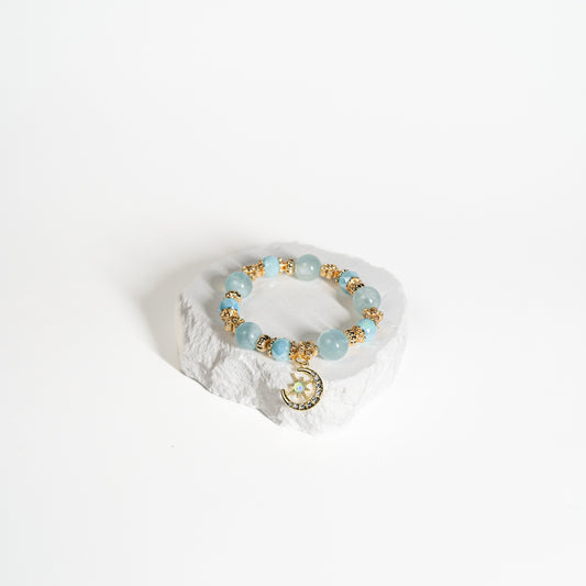 Aquamarine Crystal Bracelet